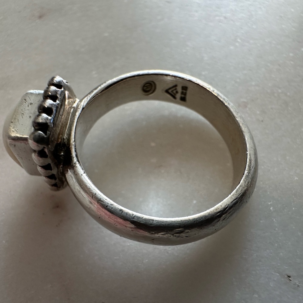 Silpada Sterling Silver and Pearl Ring Size 7 - Picture 4 of 6